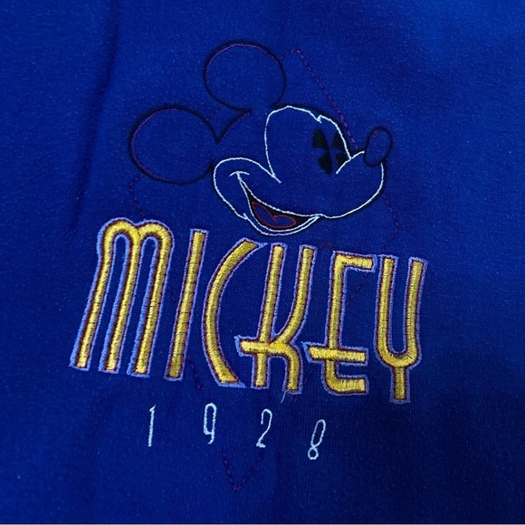 VTG Mickey & Co Mickey Mouse Embroidered Logo Cartoon Crewneck Sweatshirt Sz XL - Picture 4 of 7